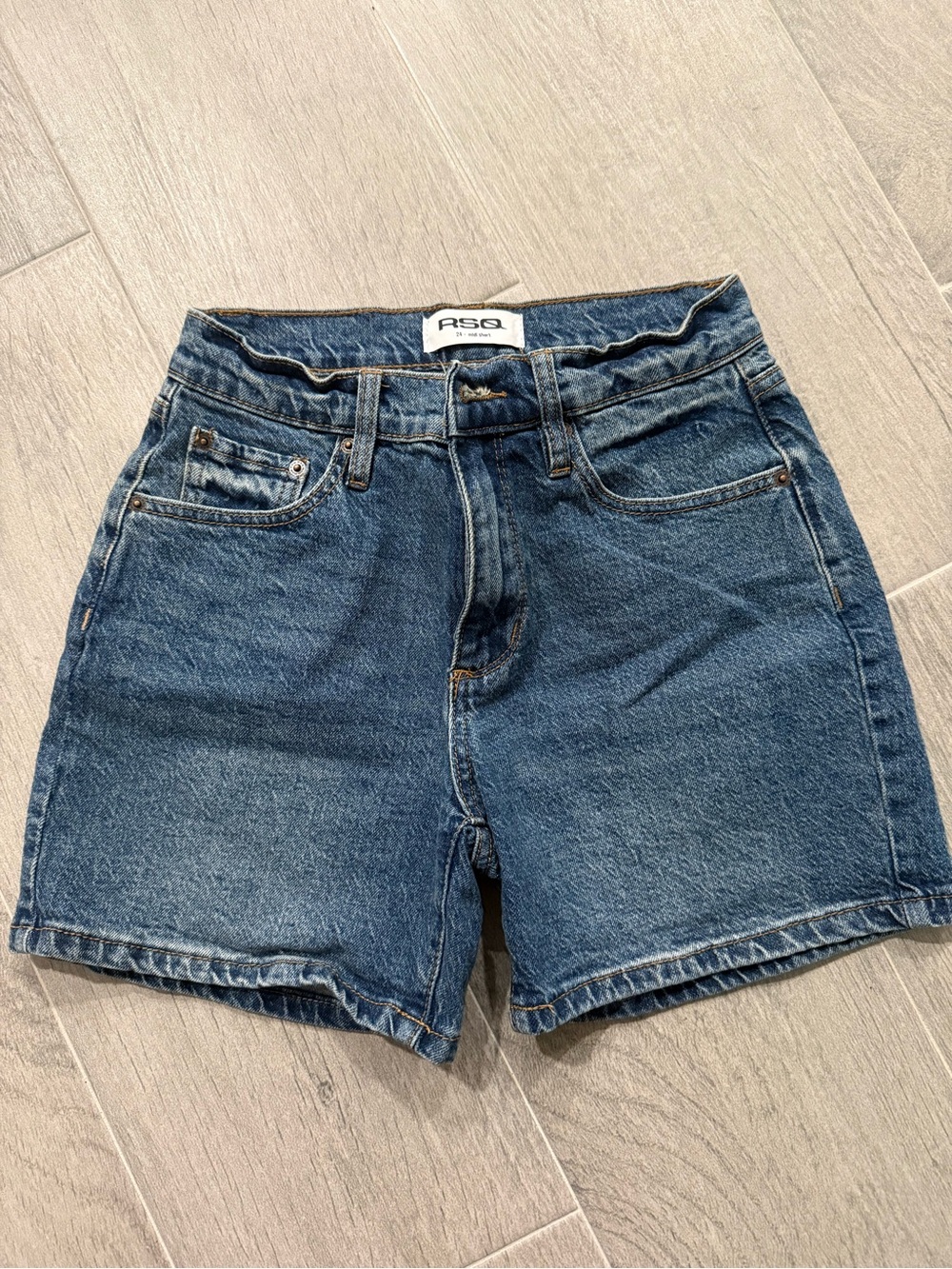 RSQ Classic Mid-Blue Denim Shorts